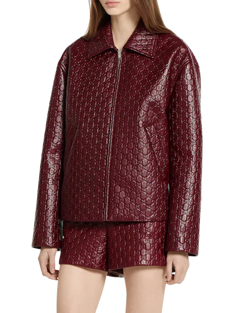 GIACCA OVERSIZE CON RICAMI GG ALL OVER