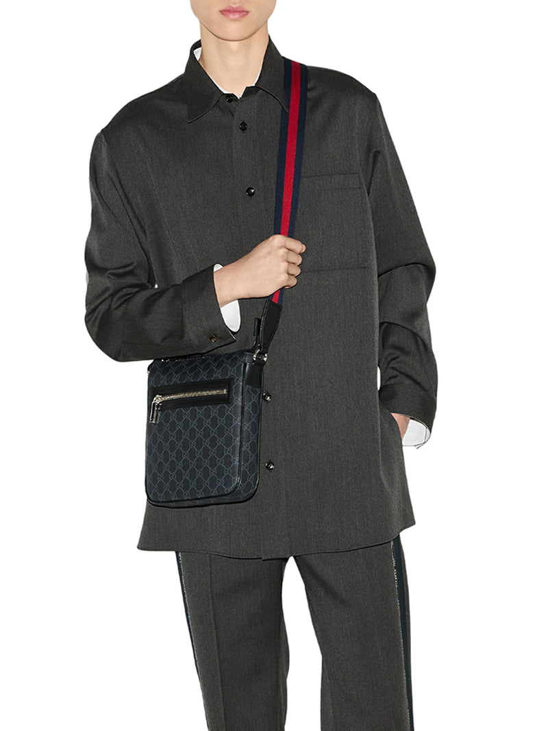 BORSA A TRACOLLA GG NERO PICCOLA