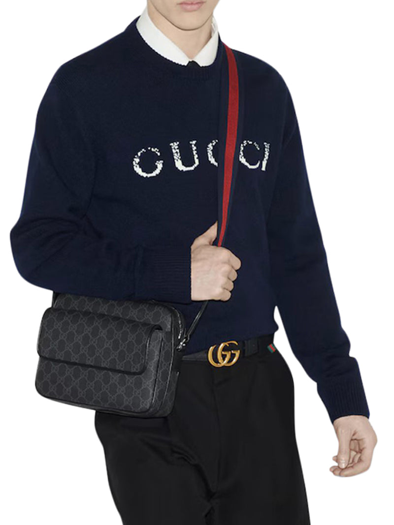 BORSA A TRACOLLA GG NERO PICCOLA