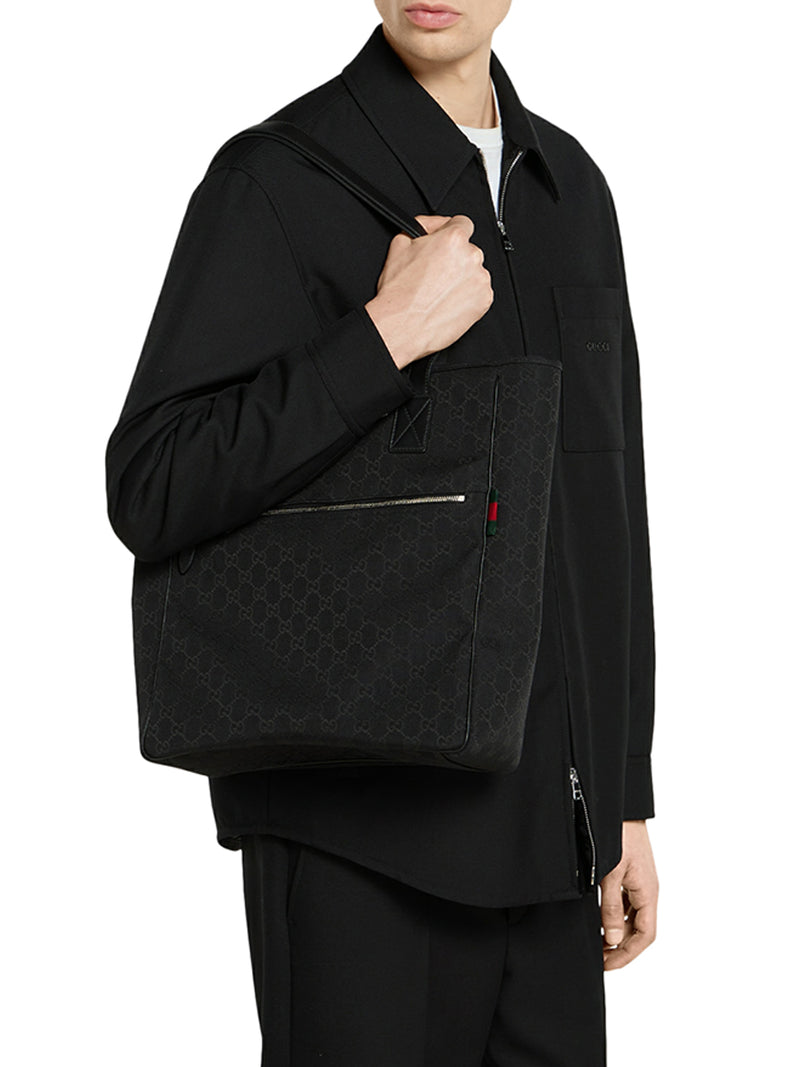 BORSA SHOPPING IN TESSUTO GG MISURA MEDIA