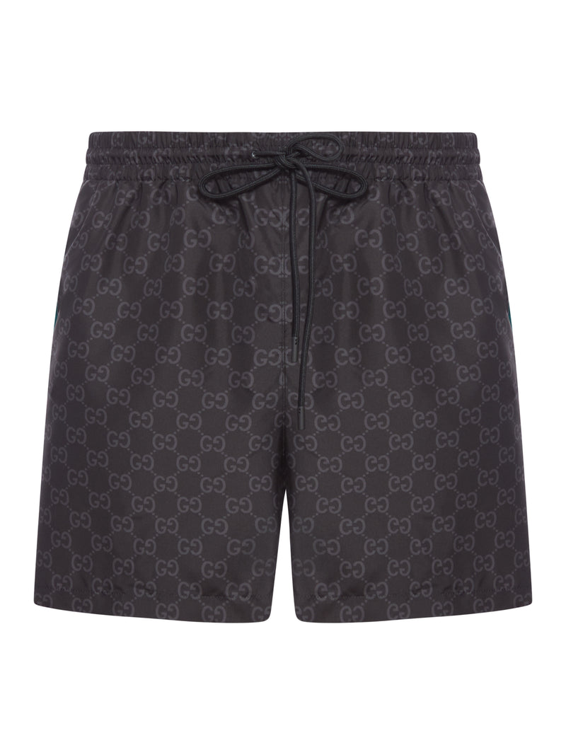 COSTUME DA BAGNO IN NYLON CON STAMPA GG