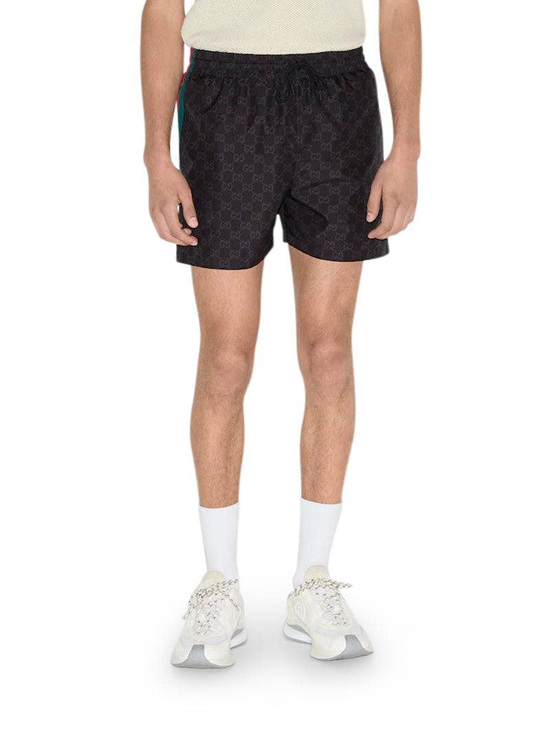 COSTUME DA BAGNO IN NYLON CON STAMPA GG