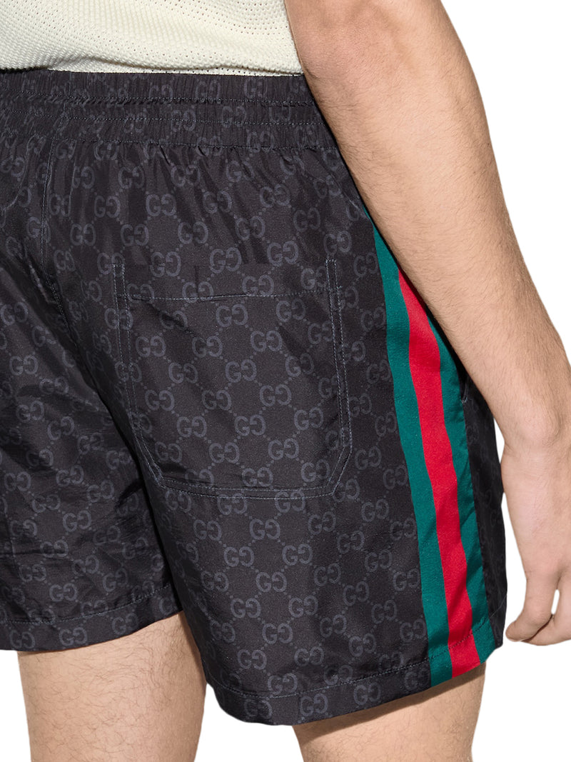 COSTUME DA BAGNO IN NYLON CON STAMPA GG