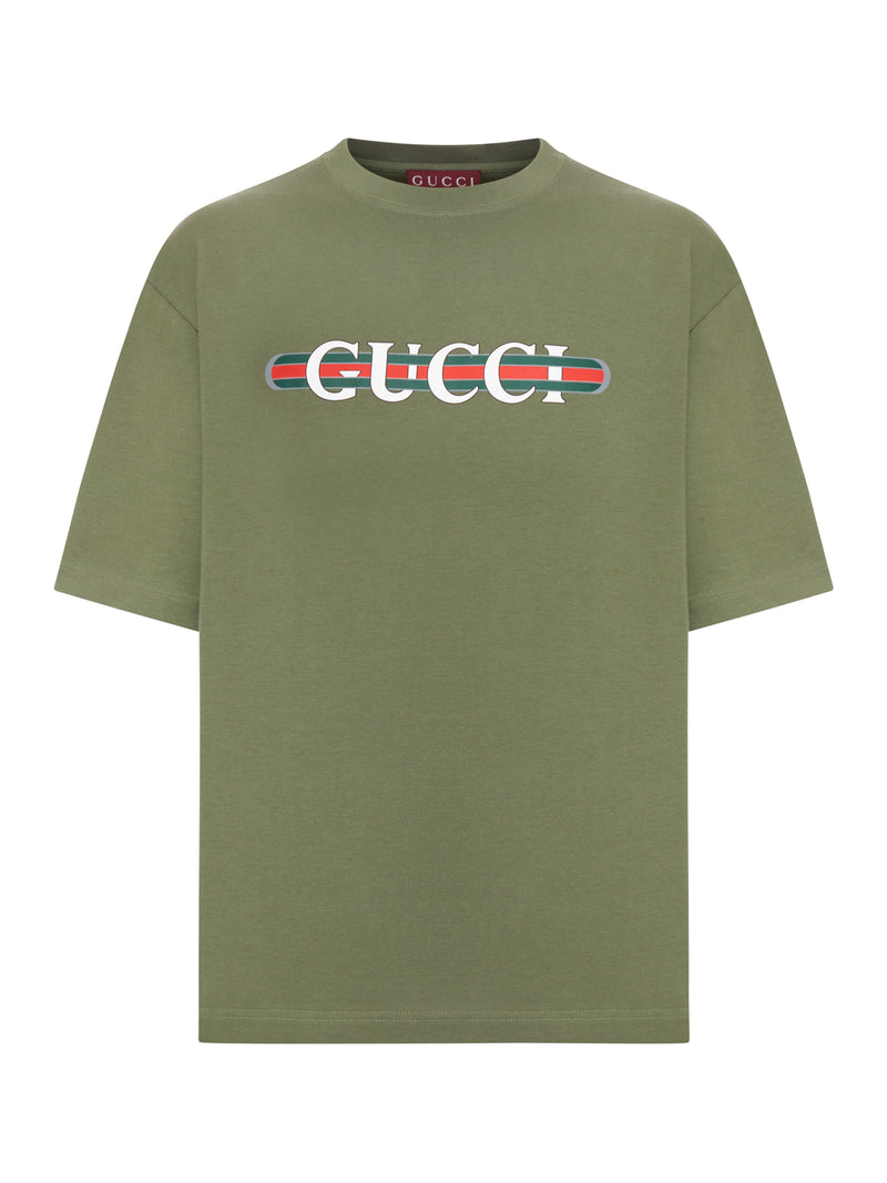 T-SHIRT IN JERSEY DI COTONE PESANTE CON STAMPA