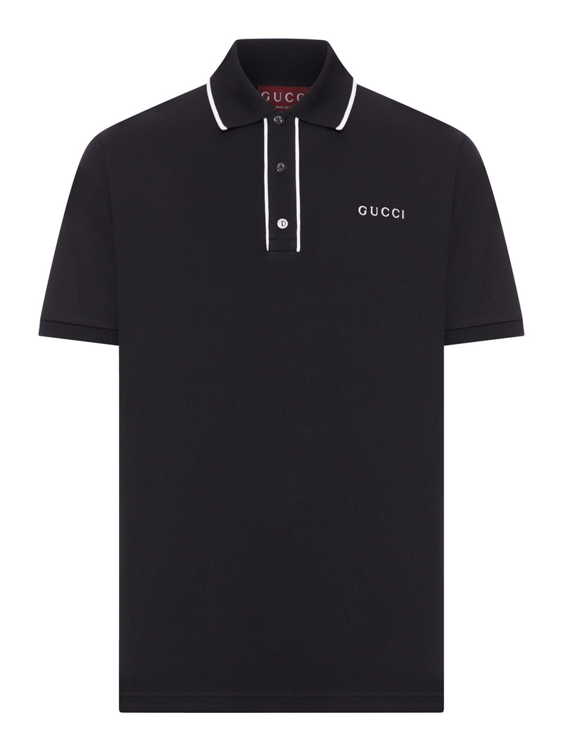 POLO IN PIQUET DI COTONE CON RICAMO