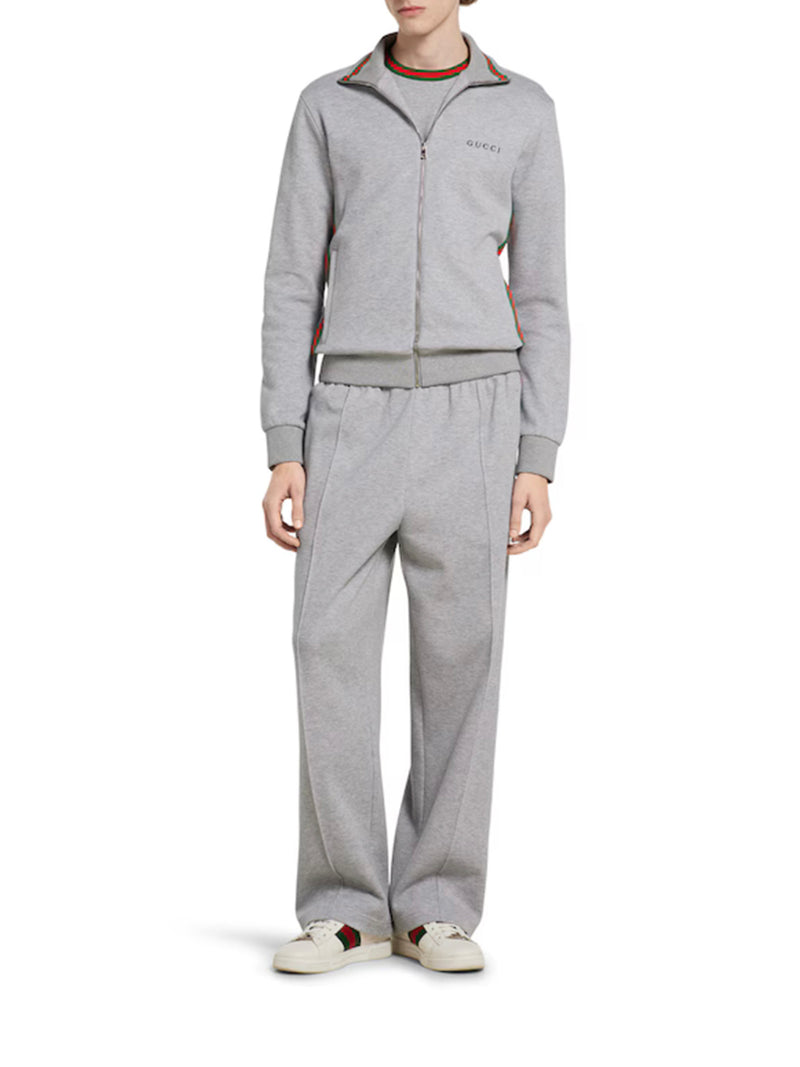 GIACCA IN PIQUET DI COTONE DOUBLE CON CERNIERA