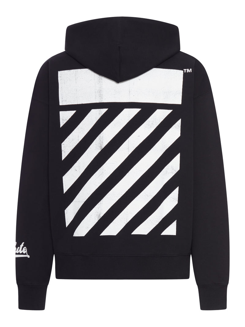 FELPA CON CAPPUCCIO BIG OFF DIAG SKATE