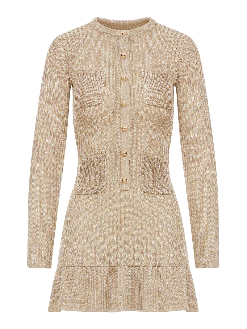 MINI ABITO IN MAGLIA LUREX