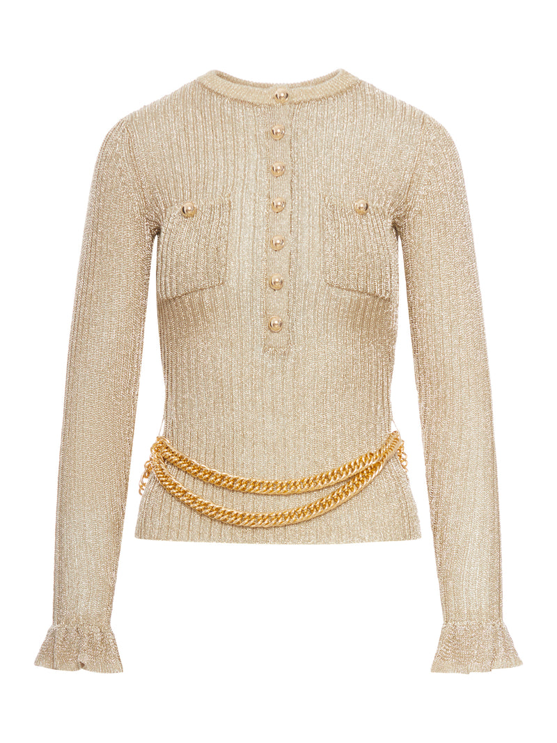 TOP IN MAGLIA A COSTINE