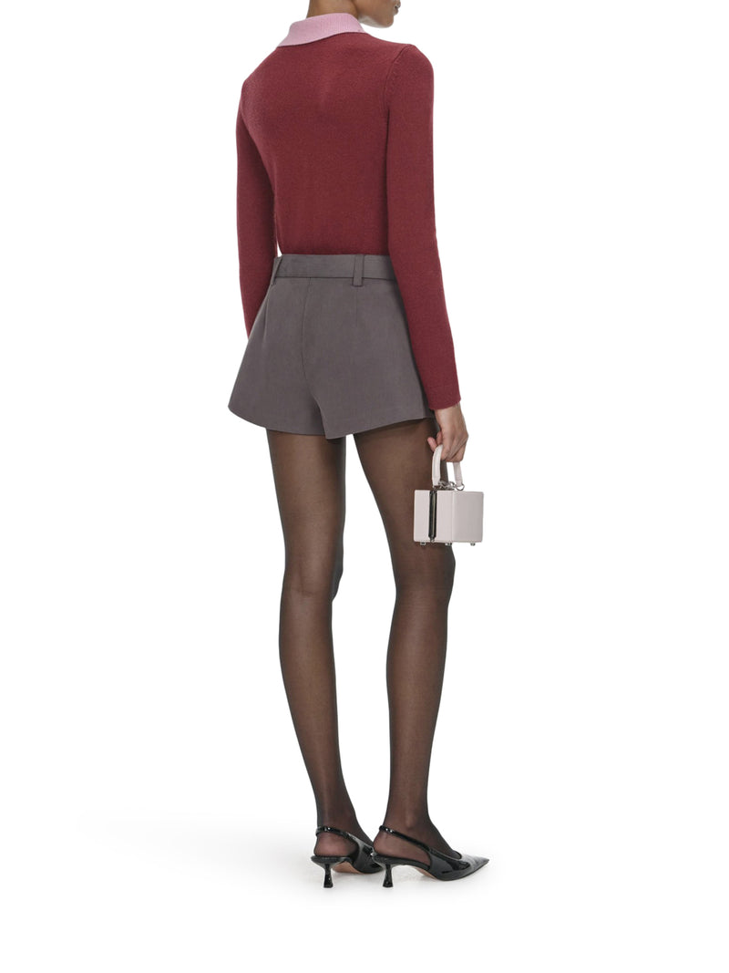 MAGLIA CON COLLETTO CLASSICO A CONTRASTO