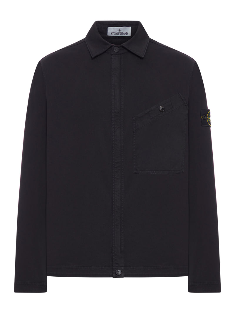 OVERSHIRT IN COTONE CON BADGE STONE ISLAND