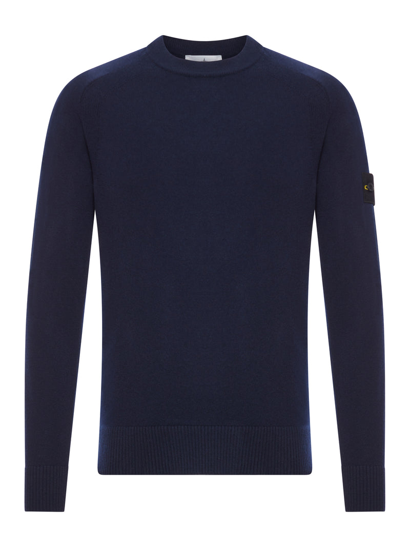 MAGLIONE GIROCOLLO IN LANA CON LOGO COMPASS