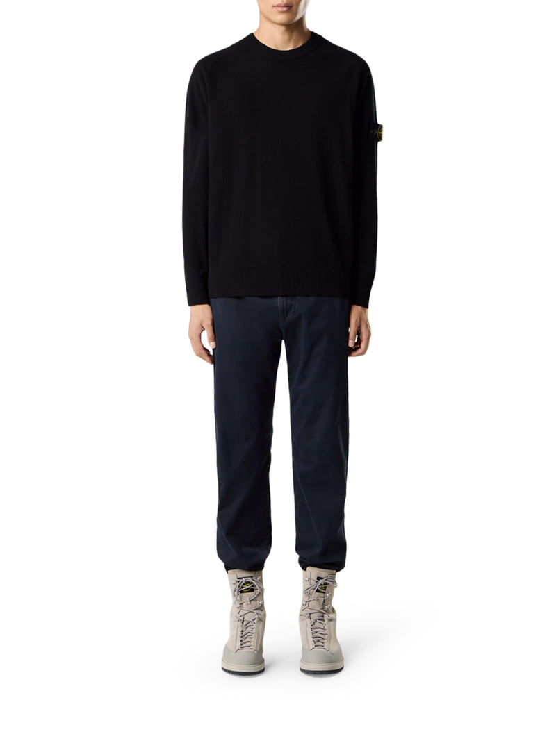 MAGLIONE GIROCOLLO IN LANA CON LOGO COMPASS