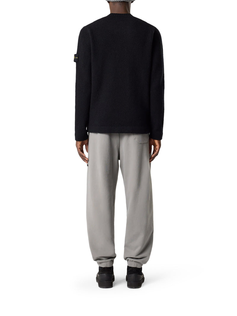 MAGLIONE GIROCOLLO CON TEXTURE GARZATA