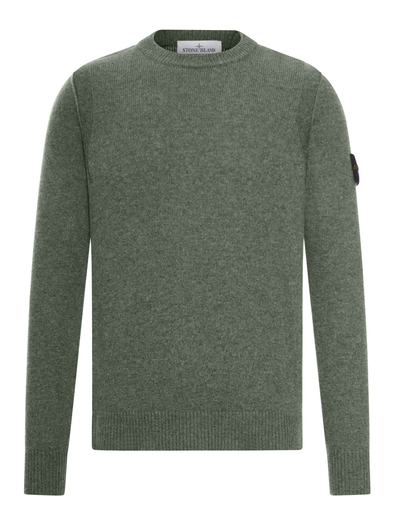 MAGLIONE EFFETTO MELANGE CON LOGO COMPASS