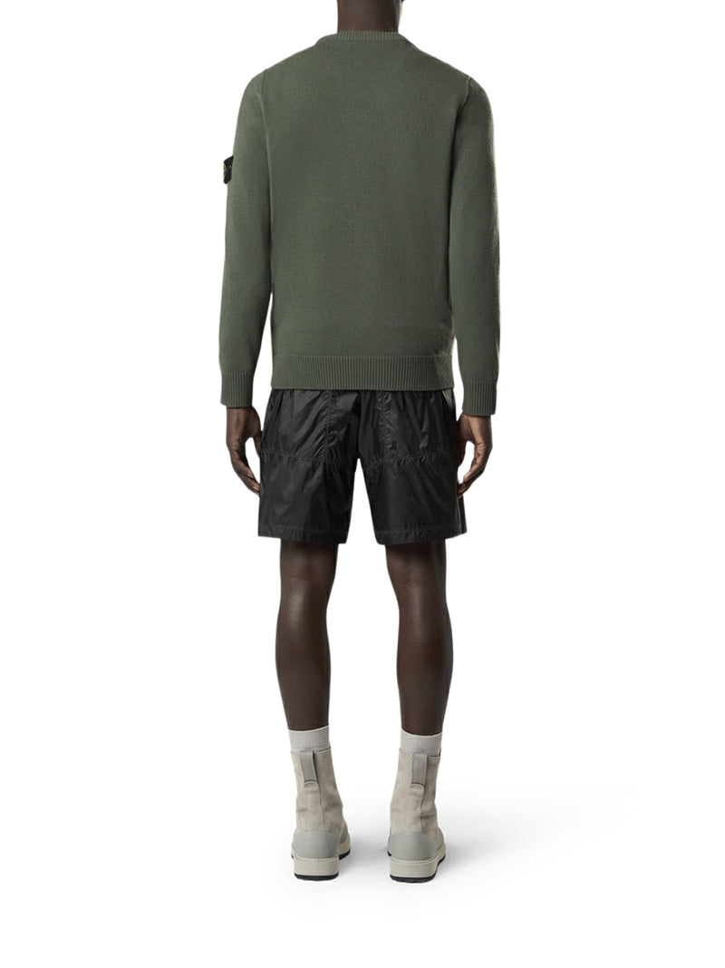 MAGLIONE EFFETTO MELANGE CON LOGO COMPASS