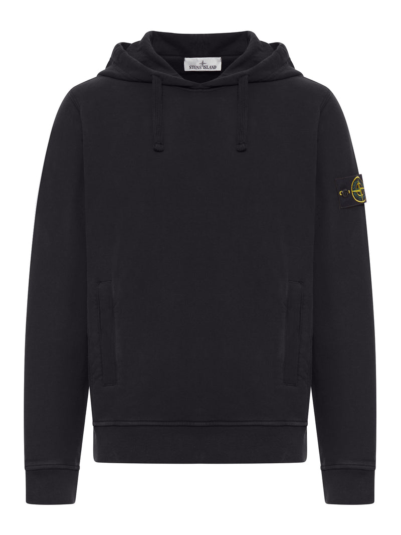 FELPA IN CAPPUCCIO IN COTONE CON LOGO COMPASS