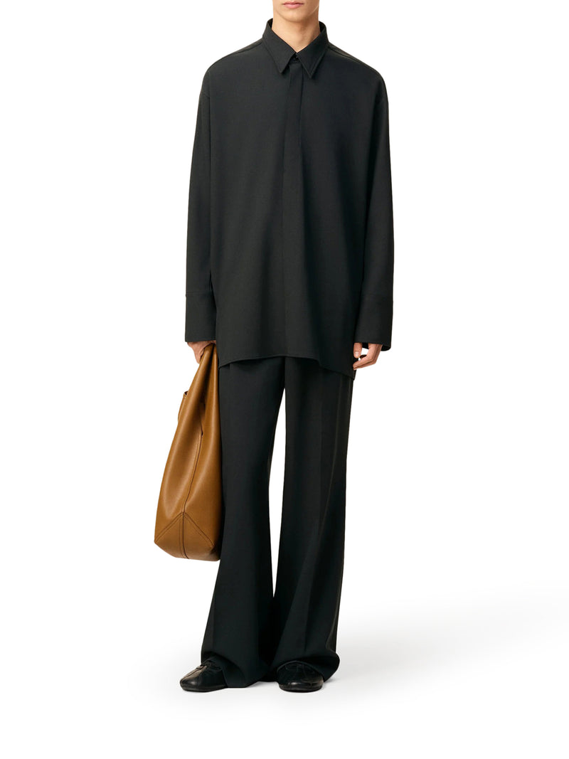 CHEMISE LONGUE IN LANA TRICOTINA