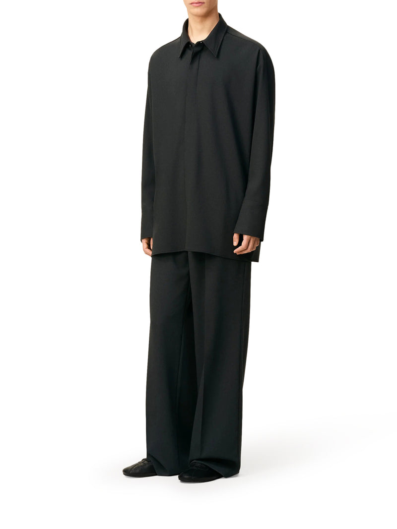 CHEMISE LONGUE IN LANA TRICOTINA