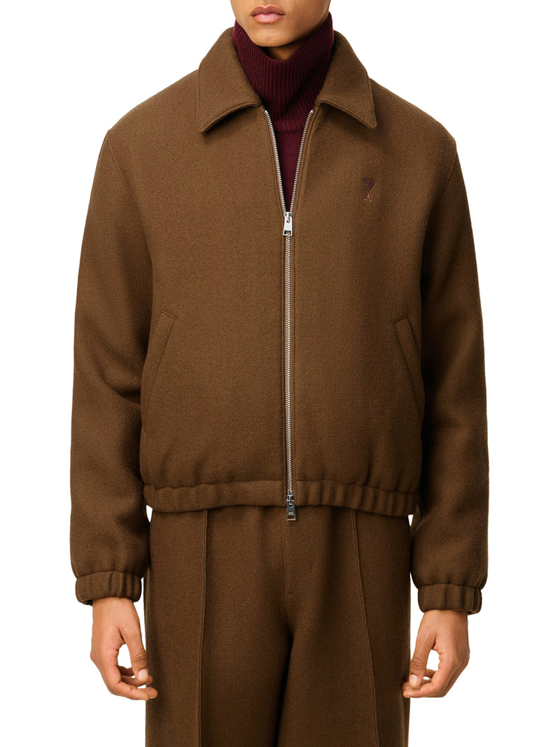 GIACCA AMI DE COEUR CON ZIP IN LANA