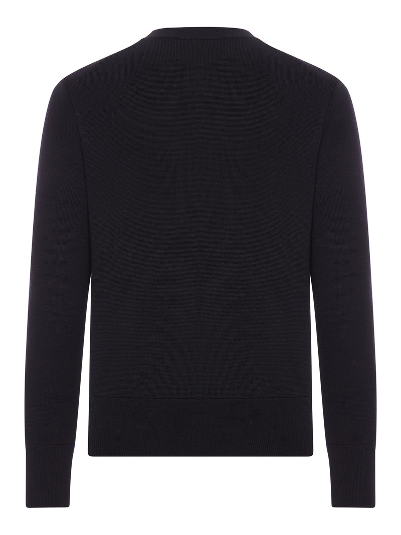 MAGLIA GIROCOLLO AMI DE COEUR IN LANA MERINO