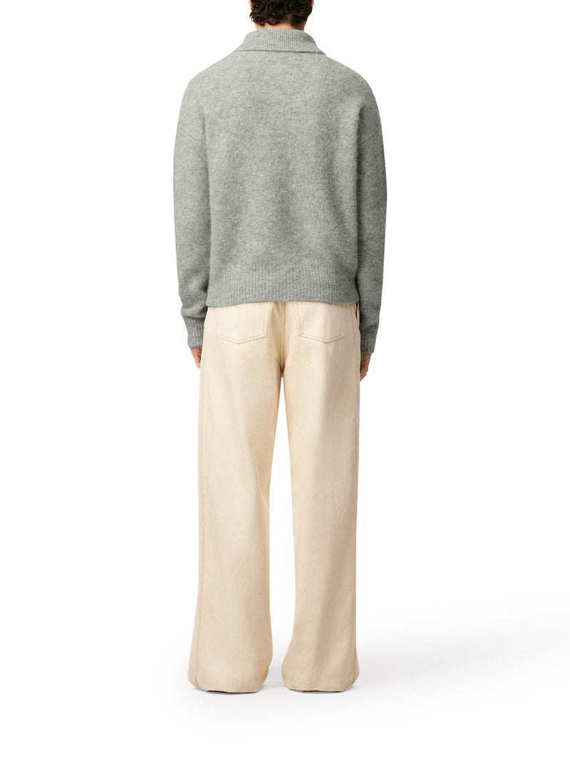 POLO A MANICHE LUNGHE IN ALPACA