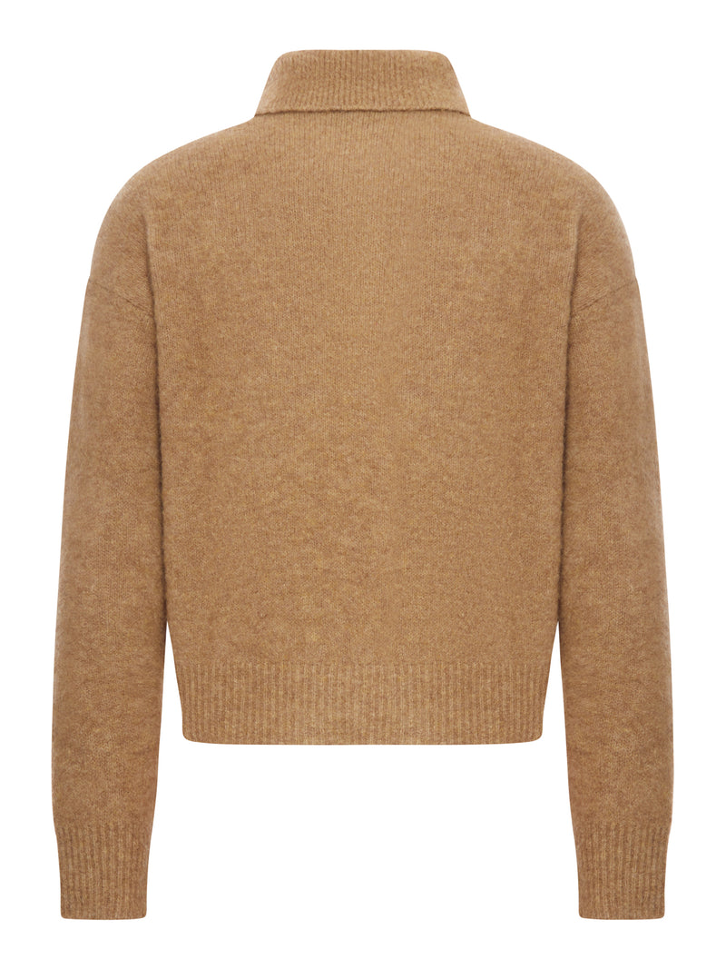 POLO A MANICHE LUNGHE IN ALPACA
