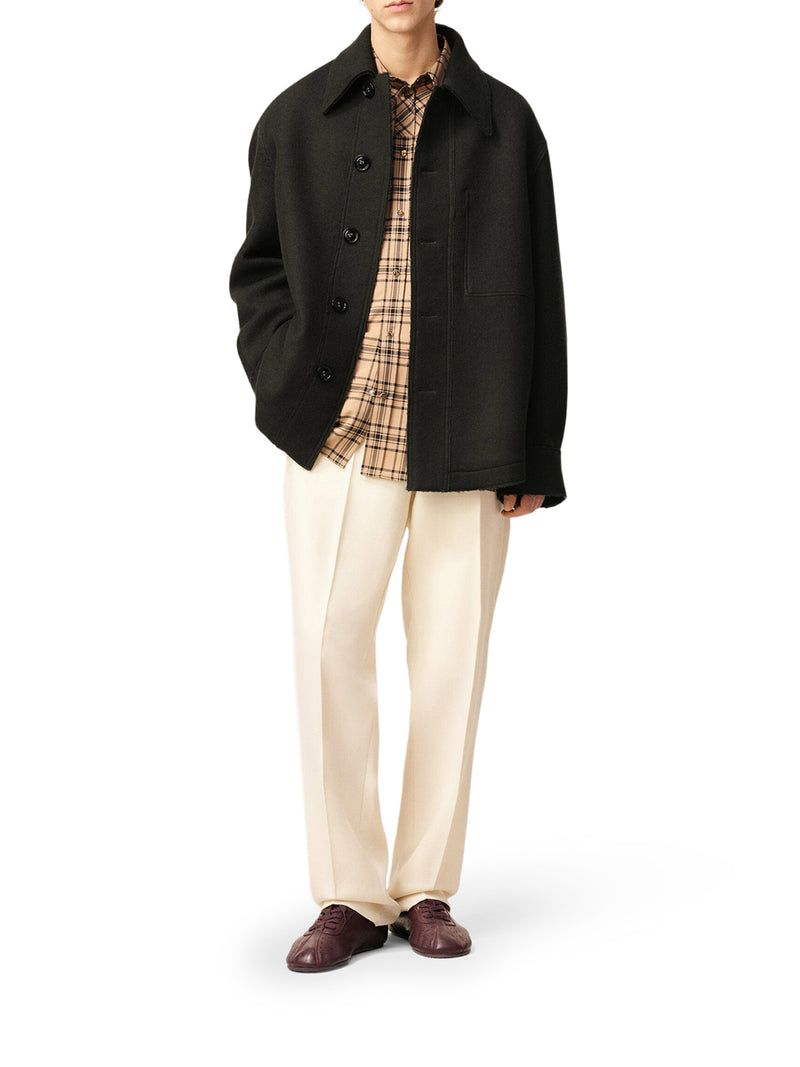 OVERSHIRT IN GABARDINA DI LANA