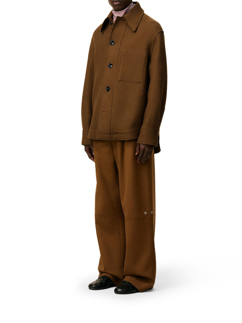 OVERSHIRT IN GABARDINA DI LANA