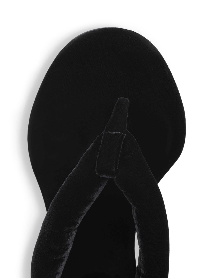 MULE INFRADITO CON TACCO IN VELLUTO