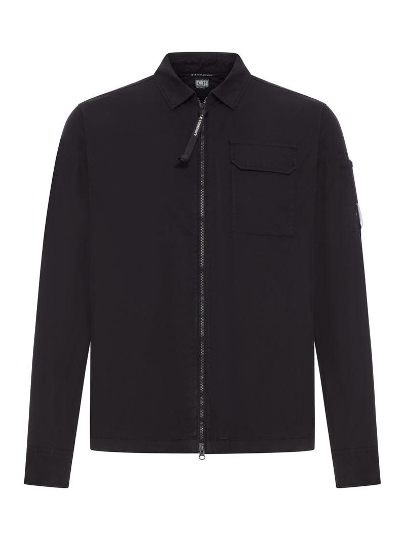 OVERSHIRT IN GABARDINE CON LOGO COMPASS