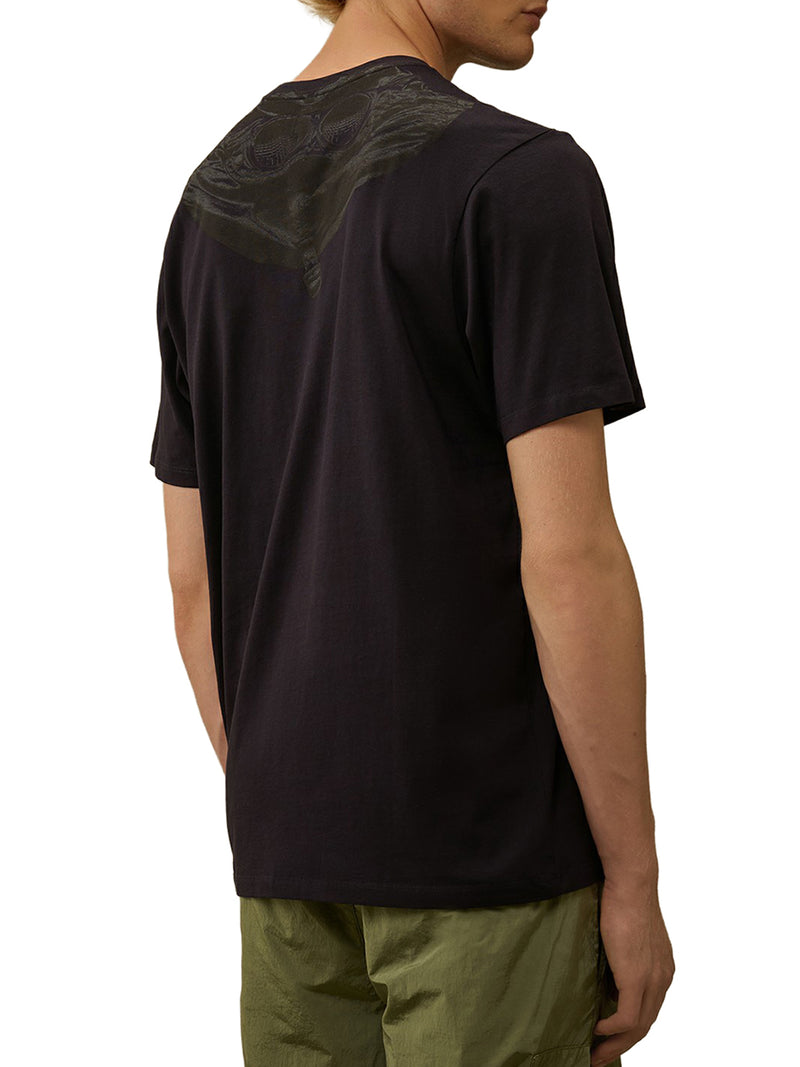 T-SHIRT A MANICHE CORTE CON STAMPA