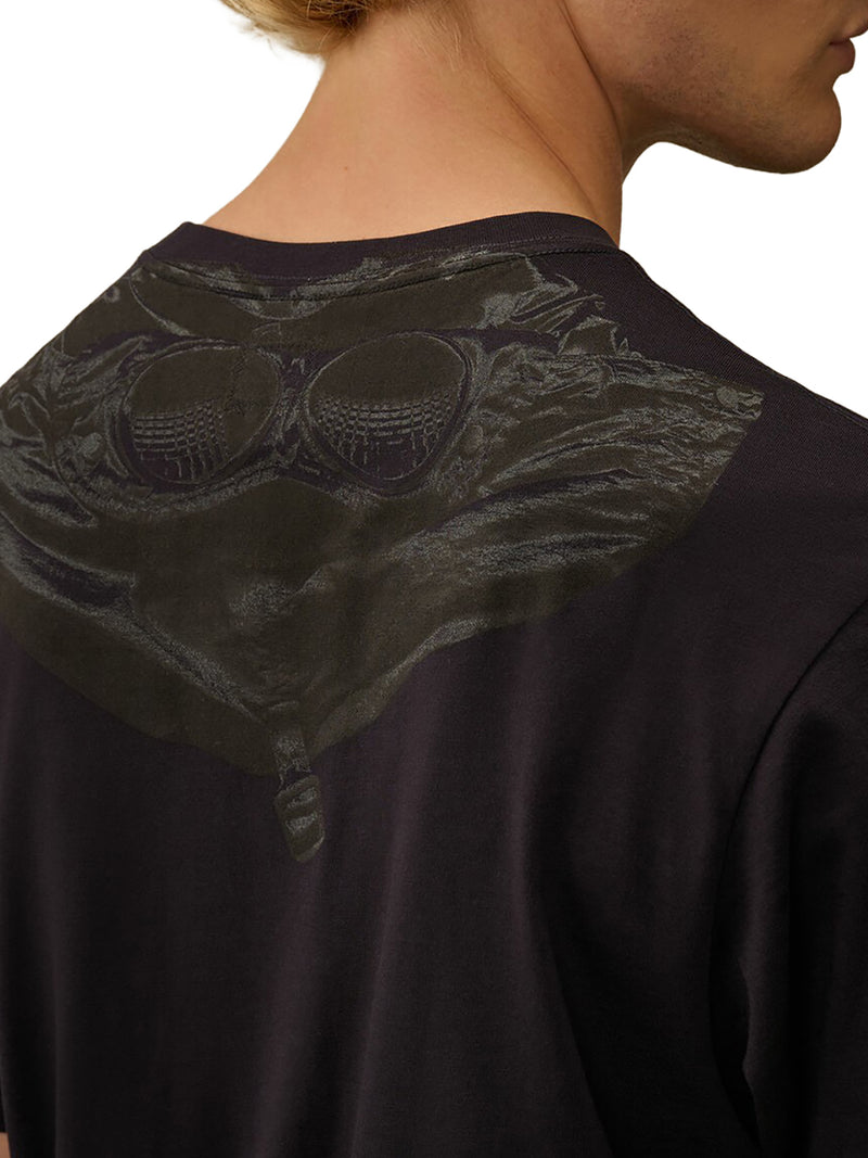 T-SHIRT A MANICHE CORTE CON STAMPA