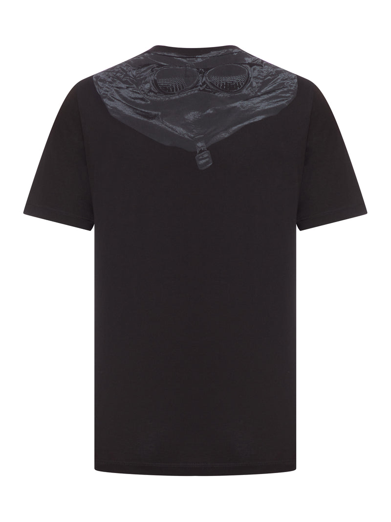 T-SHIRT A MANICHE CORTE CON STAMPA