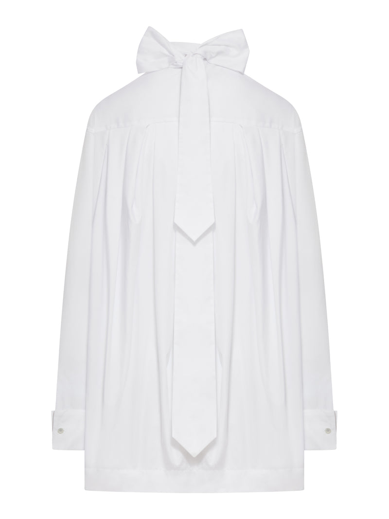 CAMICIA IN COTONE CON CHIUSURA A FIOCCO