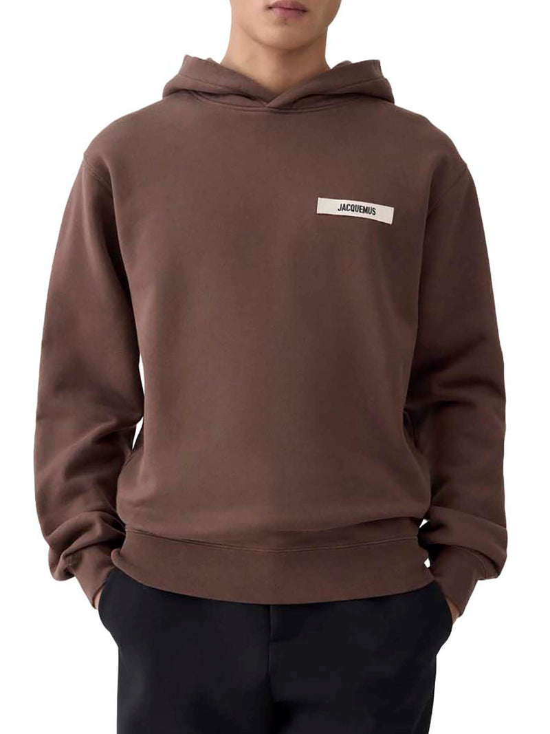 FELPA CON CAPPUCCIO GROS GRAIN