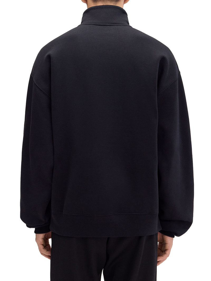 FELPA GROS GRAIN CON COLLO ZIP