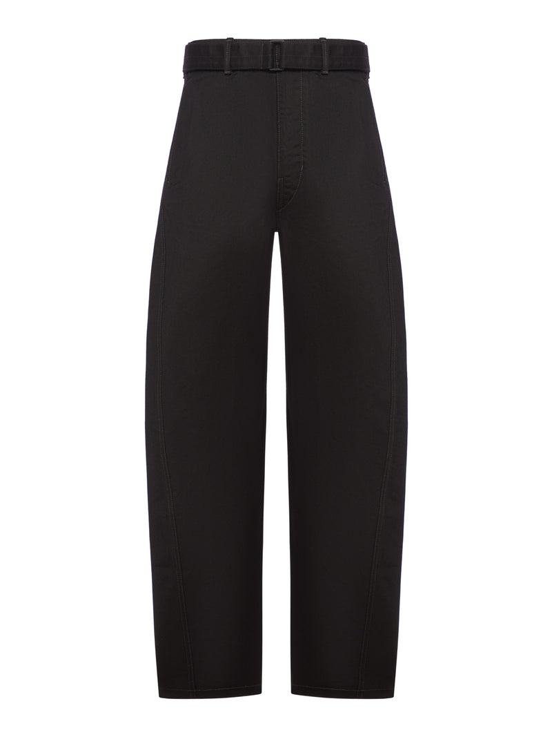 PANTALONI CON CINTURA INTRECCIATA