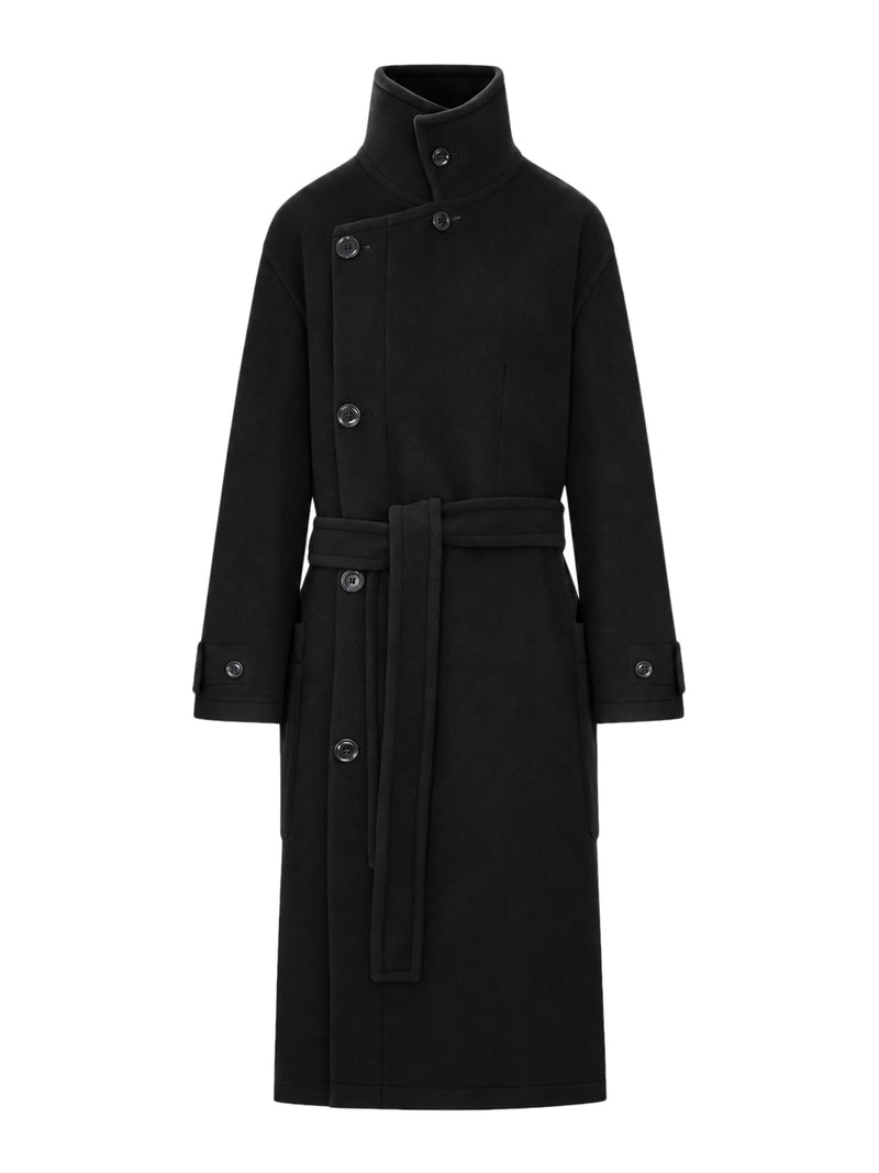 CAPPOTTO LUNGO IN LANA CON CINTURA