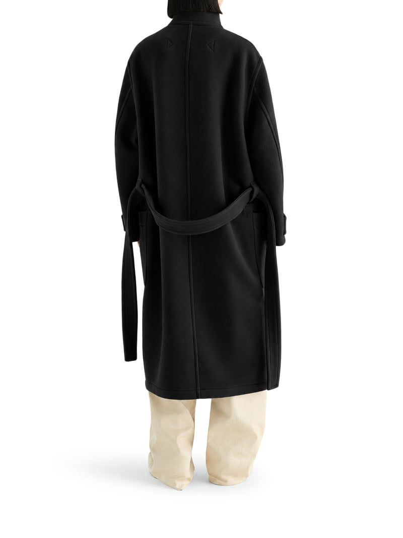 CAPPOTTO LUNGO IN LANA CON CINTURA