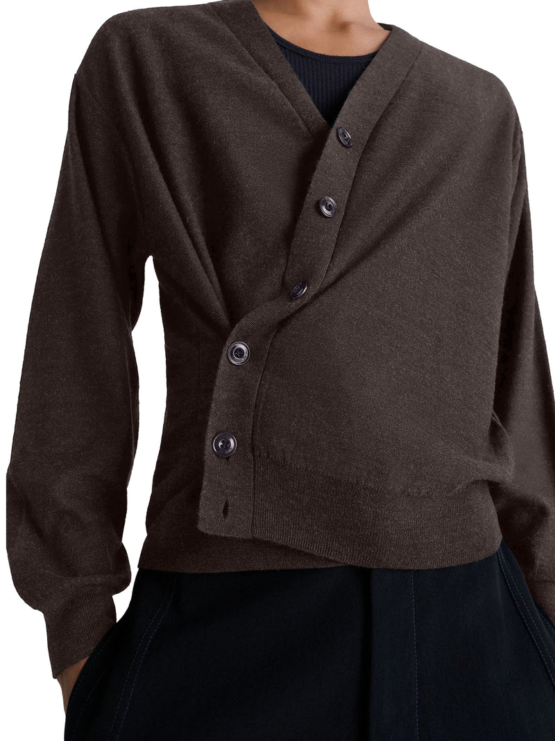 CARDIGAN RITORTO IN LANA