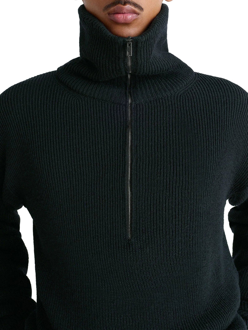 MAGLIONE IN LANA CON ZIP