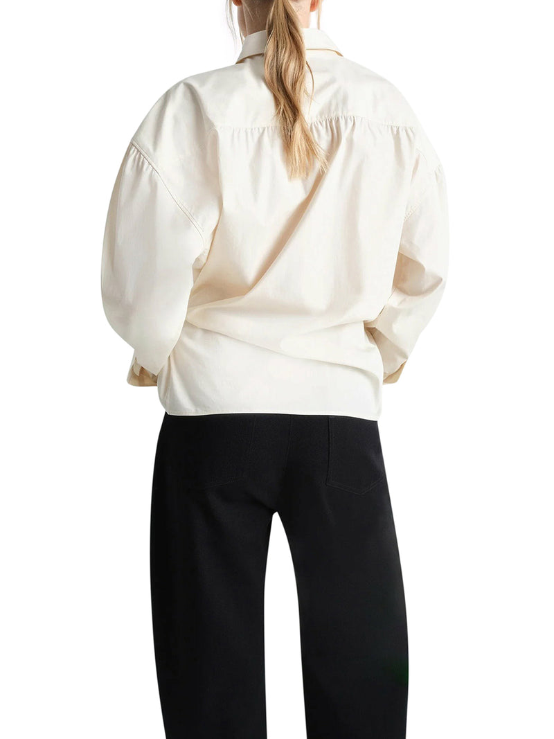 CAMICIA TWISTED CON COLLO DRITTO