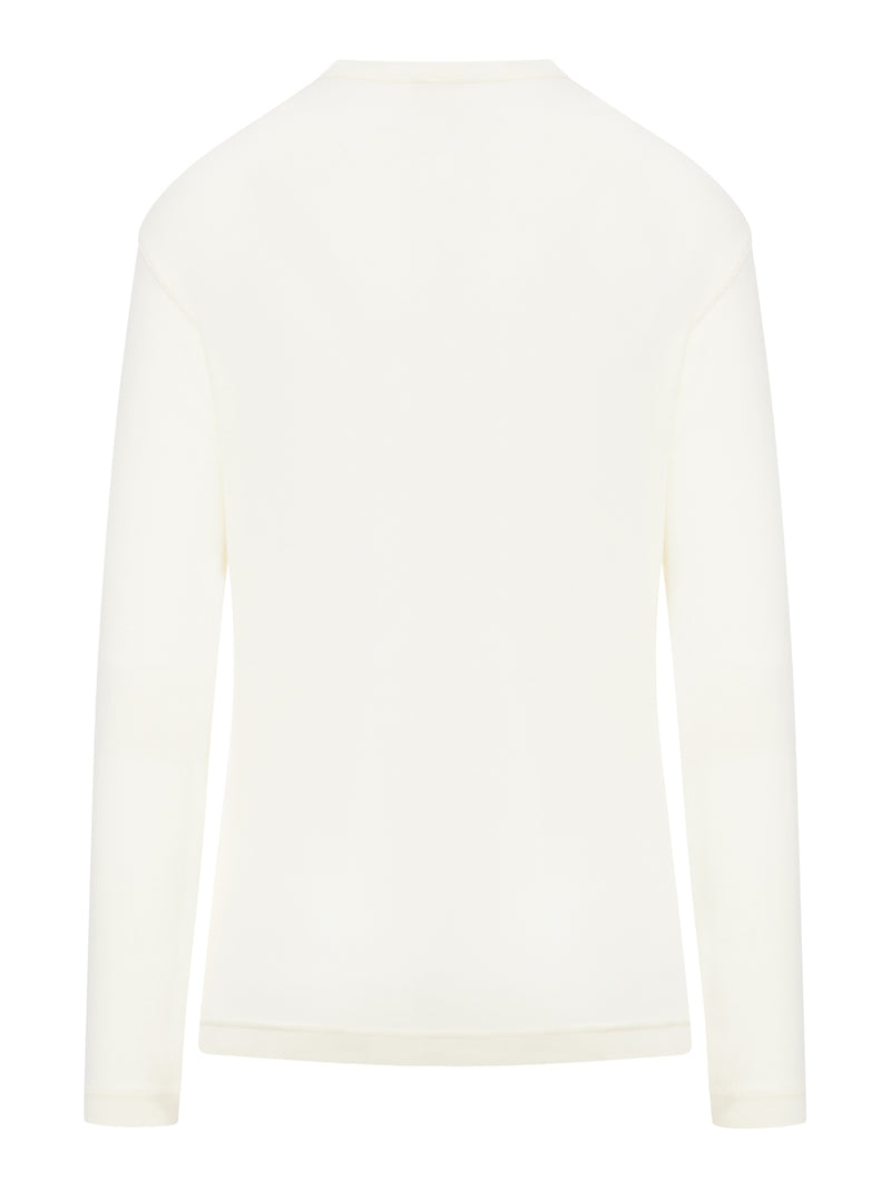 TOP RIB A MANICHE LUNGHE