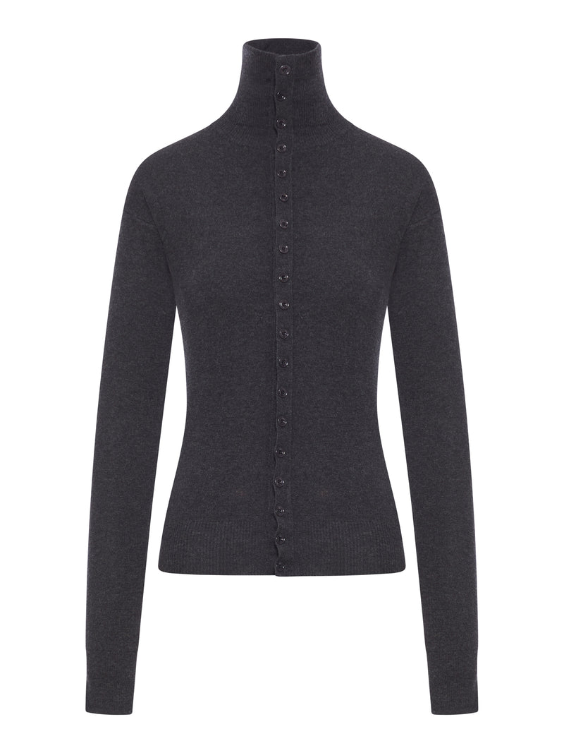 CARDIGAN CON BOTTONI IN LANA FINE