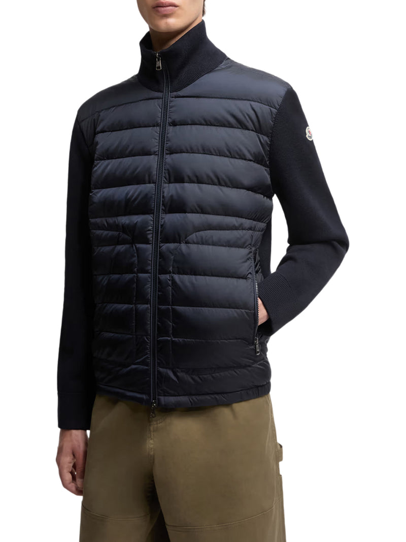 CARDIGAN IMBOTTITO CON ZIP