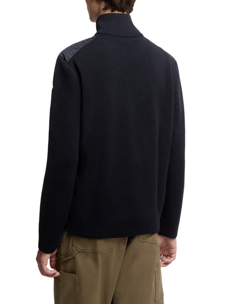 CARDIGAN IMBOTTITO CON ZIP