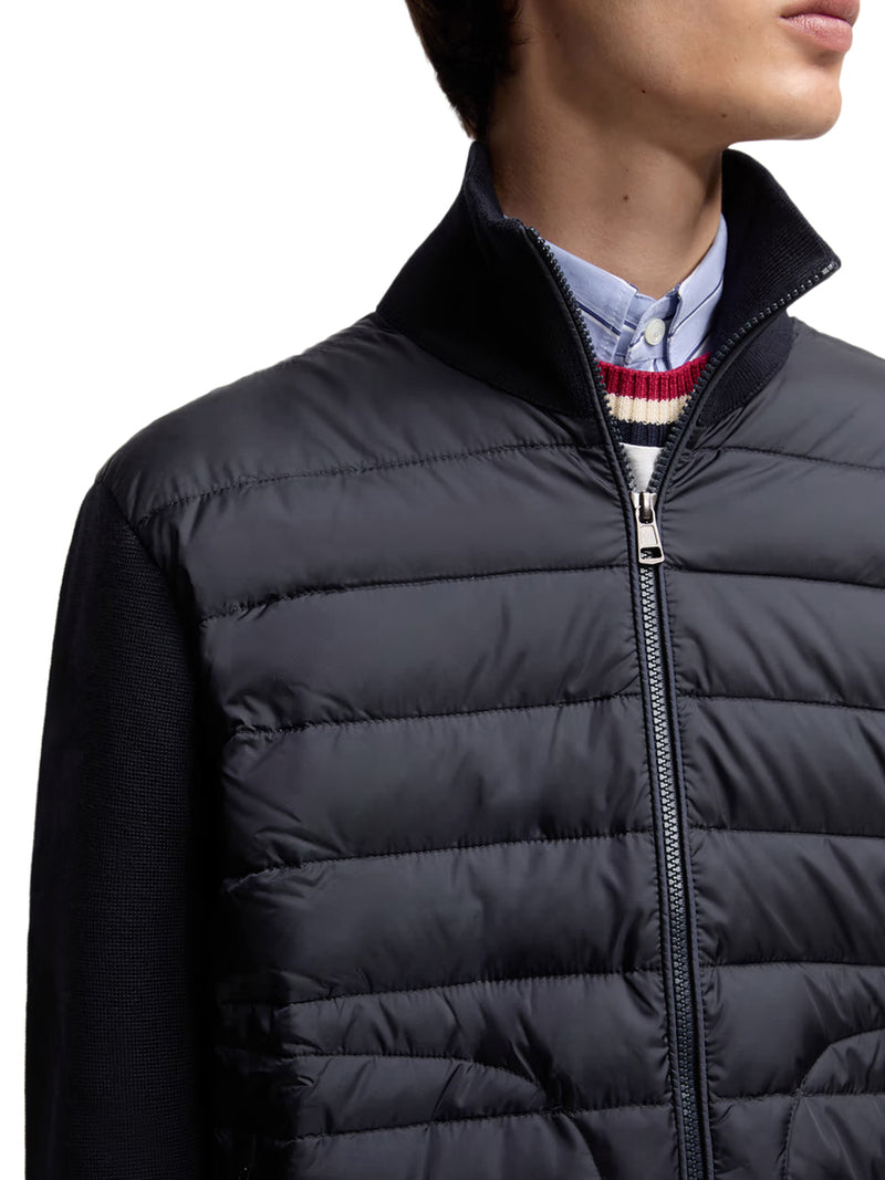 CARDIGAN IMBOTTITO CON ZIP