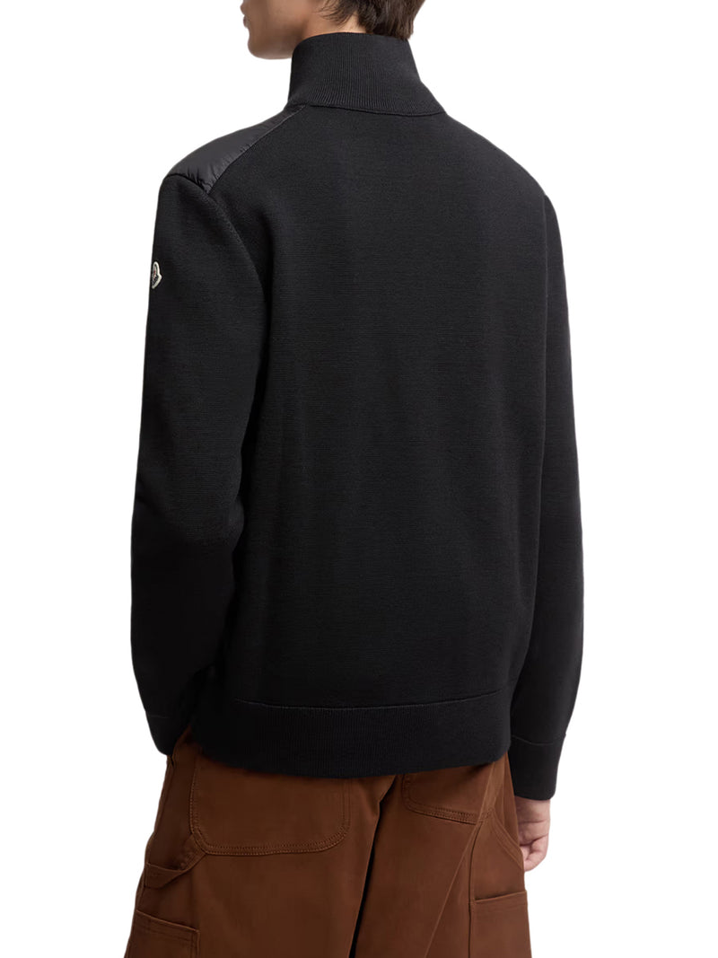 CARDIGAN IMBOTTITO CON ZIP