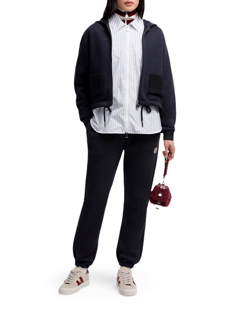 FELPA CON ZIP E CAPPUCCIO